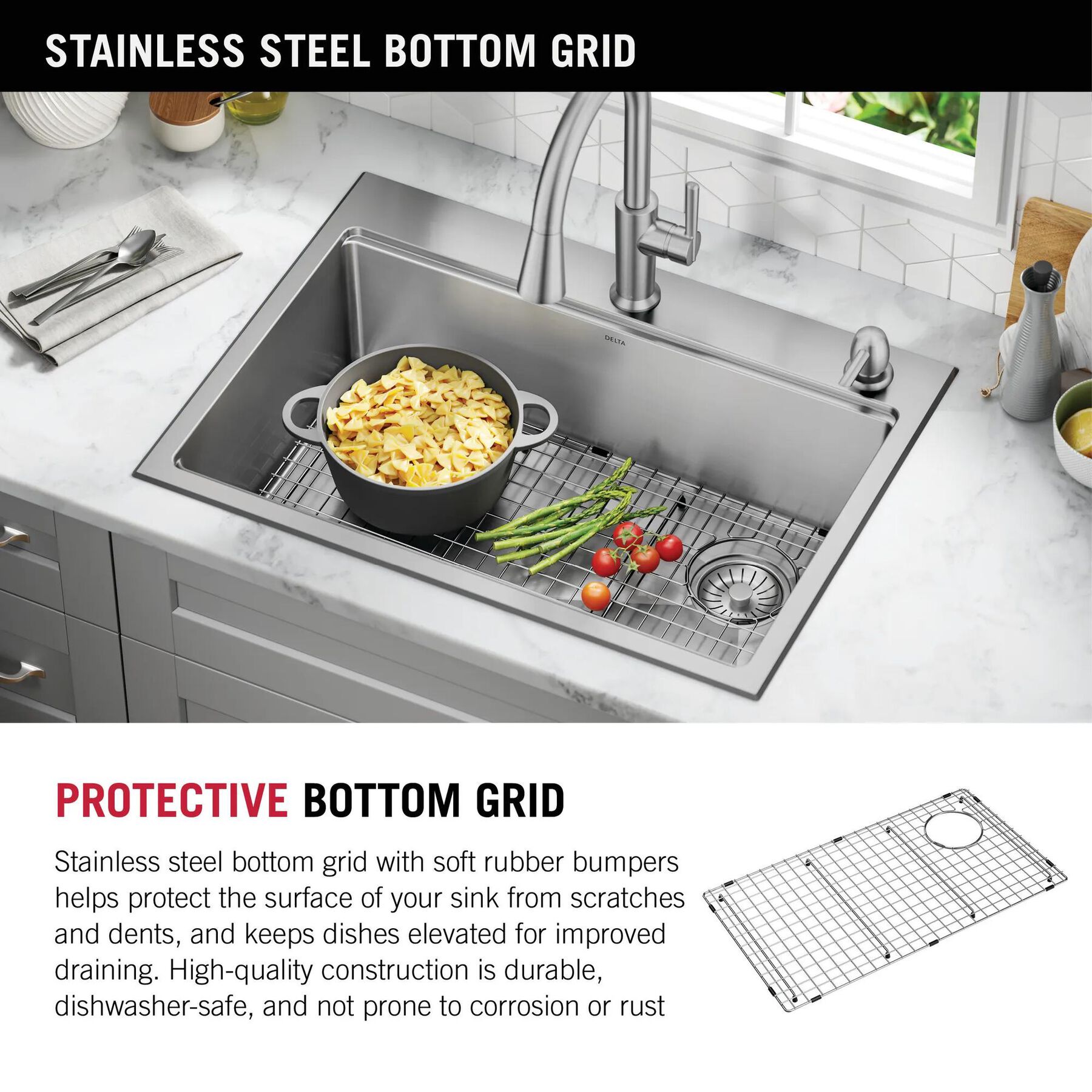 30&rdquo; Stainless Steel Workstation Kitchen Sink Drop-In Undermount Single Bowl with WorkFlow&trade; Ledge and Accessories